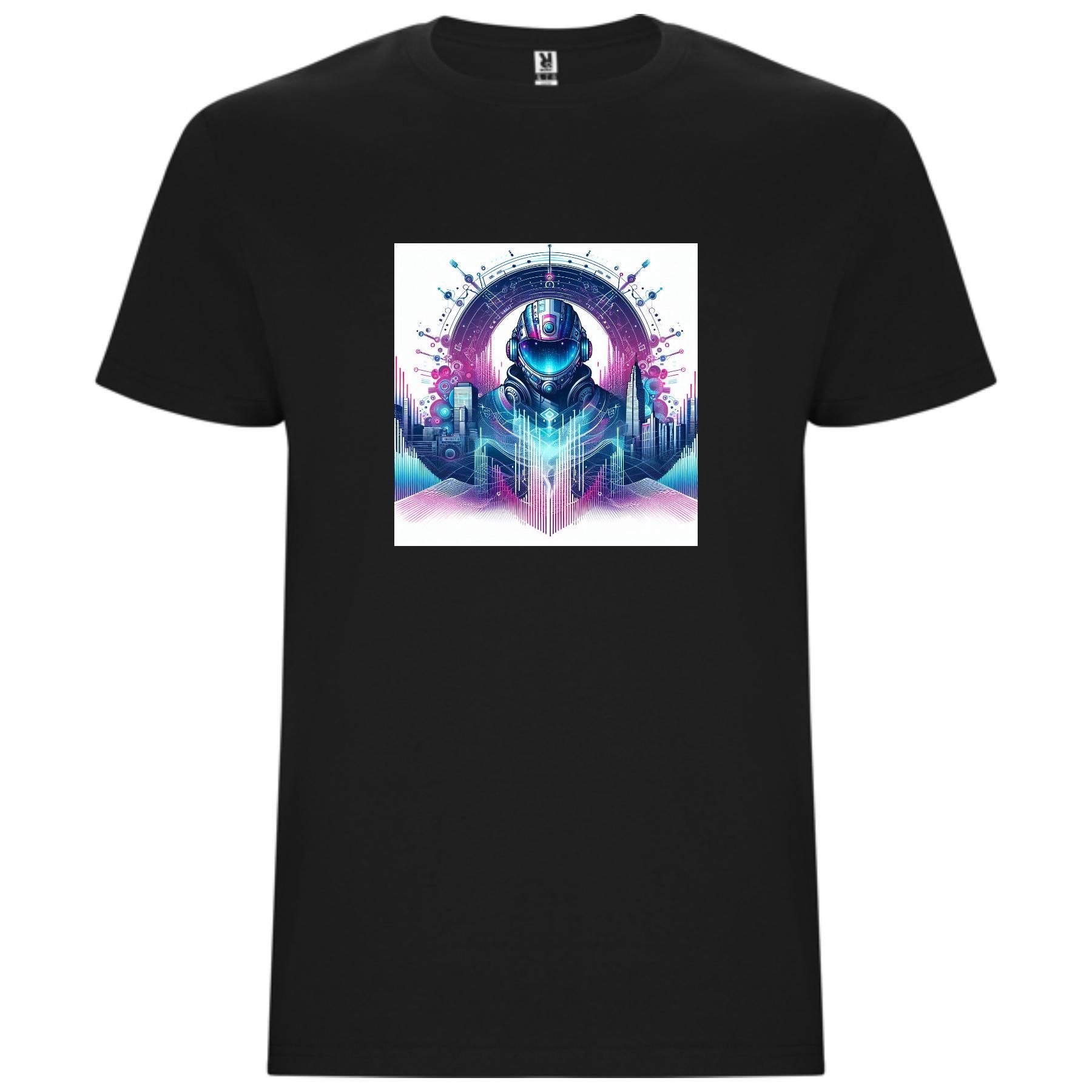 Design minimalista em t-shirt branca